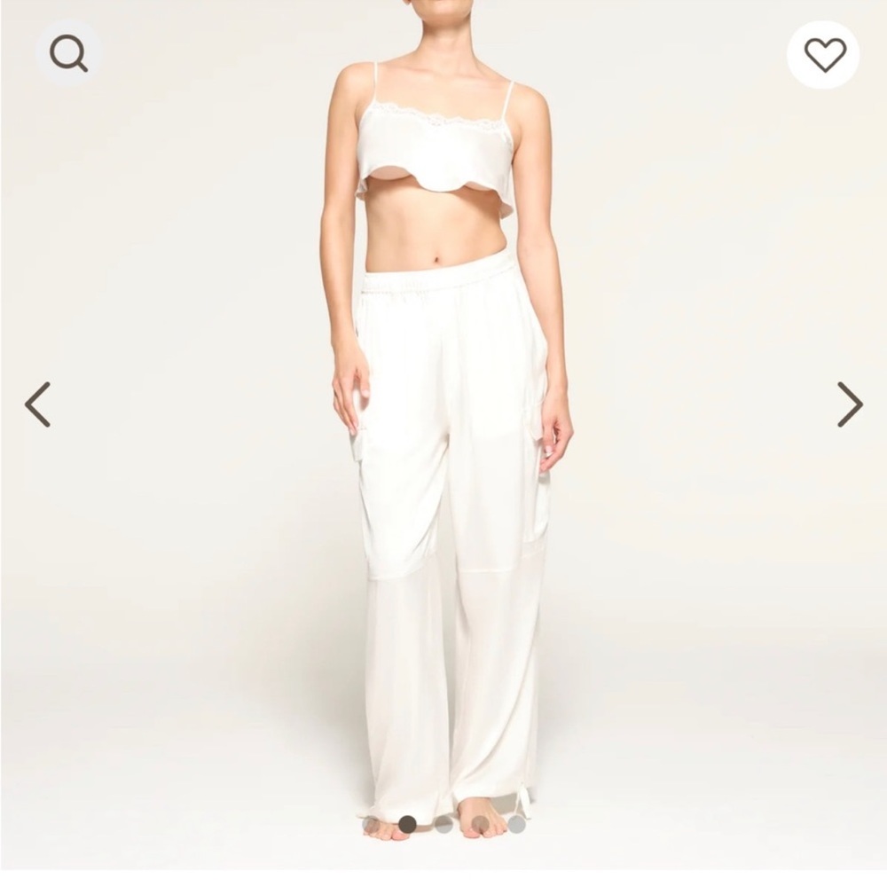 Skims BRIDAL SILK CARGO PANT